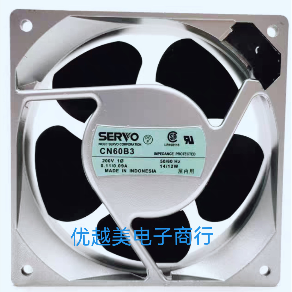 [พัดลมระบายความร้อน] SERVO SERVO CN60B3 12038 200V 14/12W พัดลมระบายความร้อนอุปกรณ์ระดับไฮเอนด์