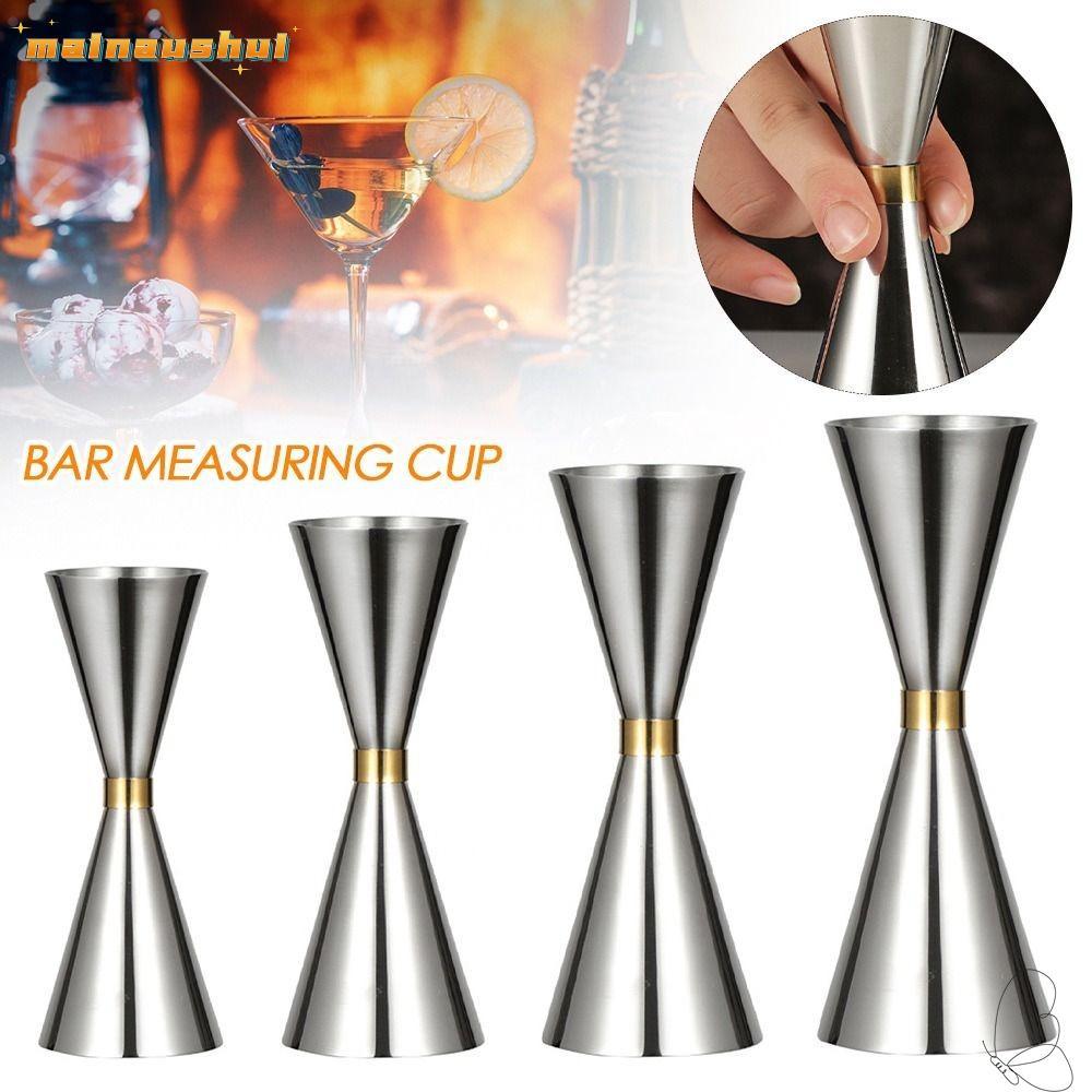 MAINAUSHUI Double Cocktail Jigger,การวัดภายในบาร์สแตนเลสวัดJigger, Hot Shot OZ/ML Bar Jiggerเครื่องด