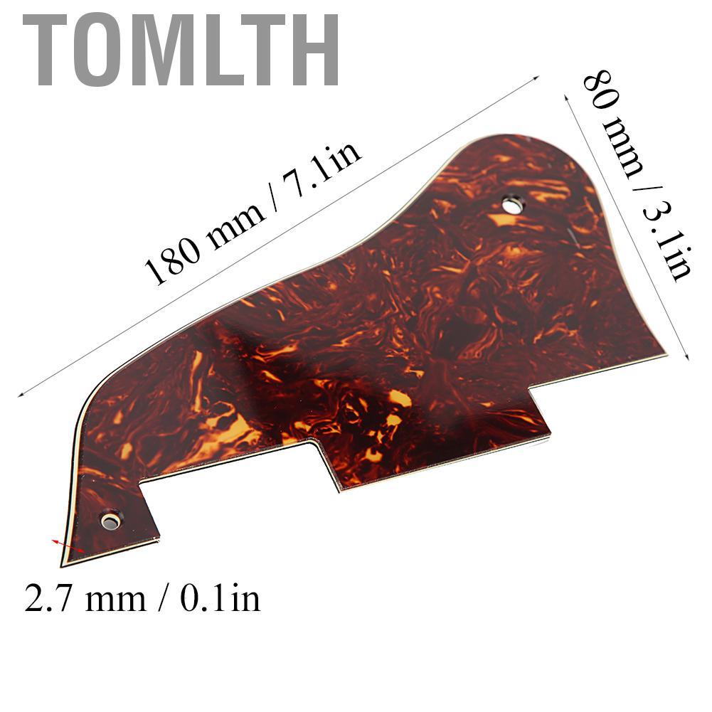 Tomlth Mingzhe กีตาร์ Pickguard แผ่นป้องกันเครื่องดนตรีอุปกรณ์เสริมสำหรับ ES335 สีแดง 180x80 มม.2.7 