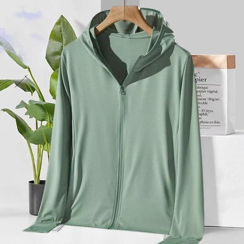 SAHAเสื้อผ้าป้องกันแสงแดดผ้าไหมน้ำแข็งฤดูร้อนบางผู้ชายและผู้หญิงจักรยานไฟฟ้าขี่จักรยานเสื้อผ้าป้องกันแสงแดดกลางแจ้งแจ็คเ - รูปที่ 2