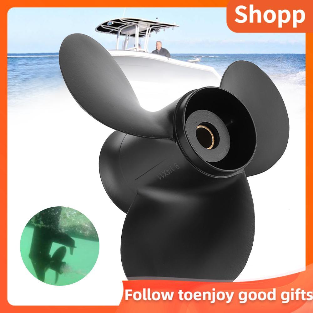 Shopp Shopp ใบพัดสำหรับอลูมิเนียมอัลลอยด์ Outboard 10 Spline Tooth 3 ใบมีด 58100-93743-019 9 1/4x11