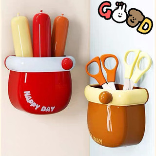 สีโดปามีน กล่องแม่เหล็กติดผนัง ตู้เย็น กล่องเก็บของน่ารัก แบบไม่เจาะผนัง KKHOME