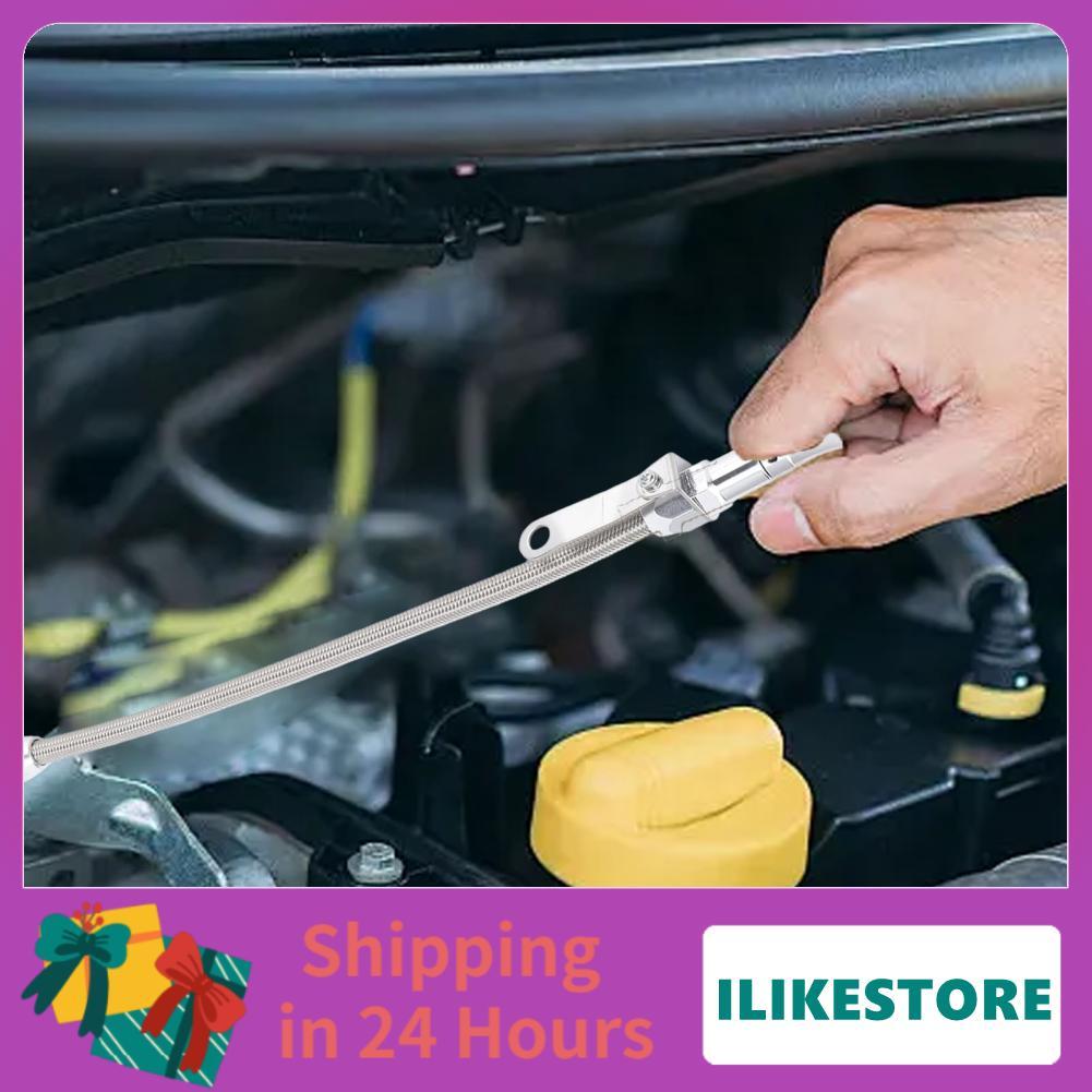 Ilikestore Aramox สแตนเลสยืดหยุ่นก้านวัดน้ำมัน 20in สกรูเปลี่ยนสไตล์สำหรับ SB 289 302 351W 429 460 เ