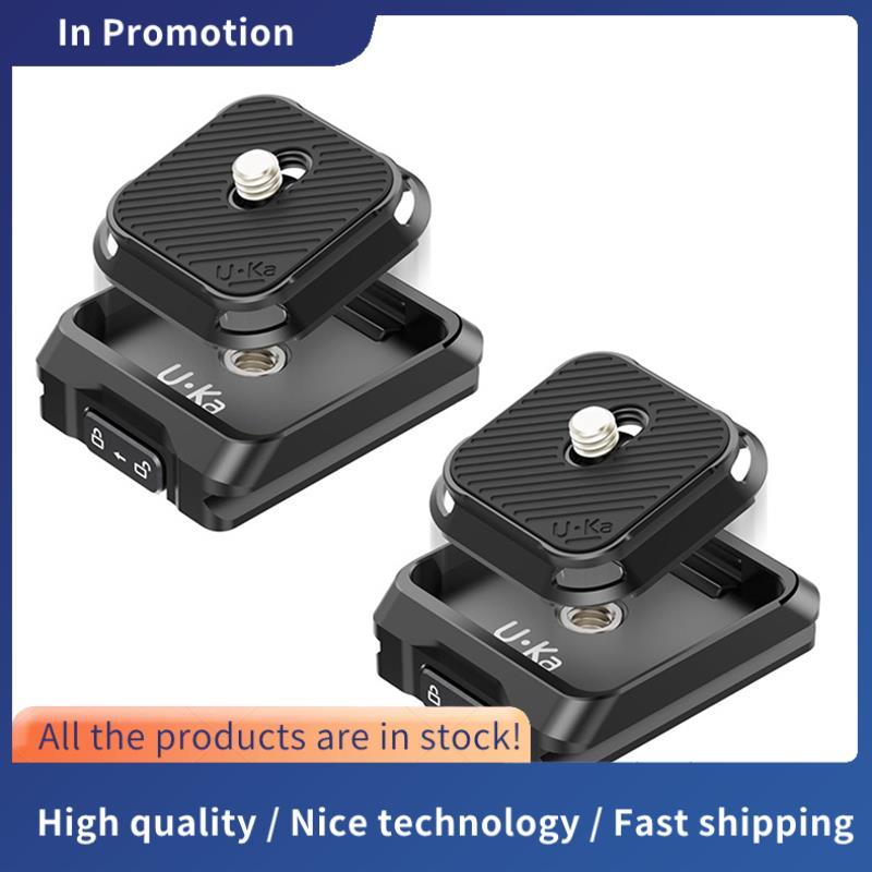 UKA01 ชุดแผ่นและฐานแบบปลดเร็วเข้ากันได้กับและแผ่น F38 สําหรับกล้องขาตั้งกล้องแผ่นปลดเร็ว 2 ชุด