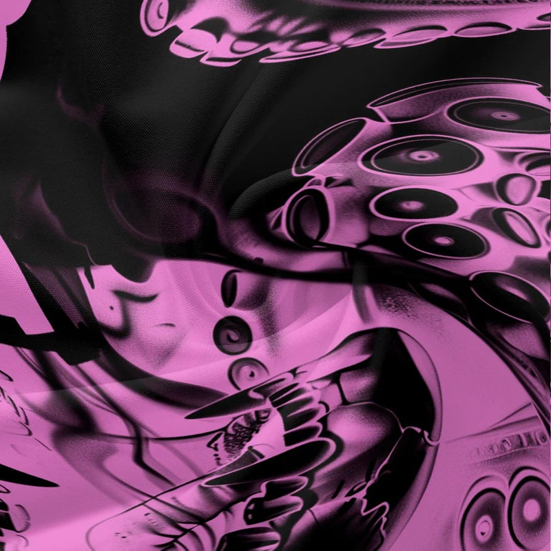 ใหม่เสื้อฮาวายผู้ชายชาวเยอรมันผู้ชายฮาโลวีน SkullOctopusTentaclesพิมพ์เสื้อลําลองแขนสั้นVINTAGE Plusขนาดเสื้อฤดูร้อน - รูปที่ 4