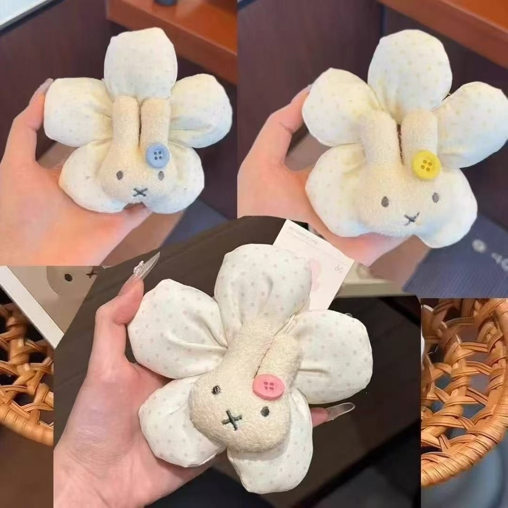 ยางมัดผมออกแบบดอกไม้และกระต่าย นุ่ม สวมใส่ง่าย