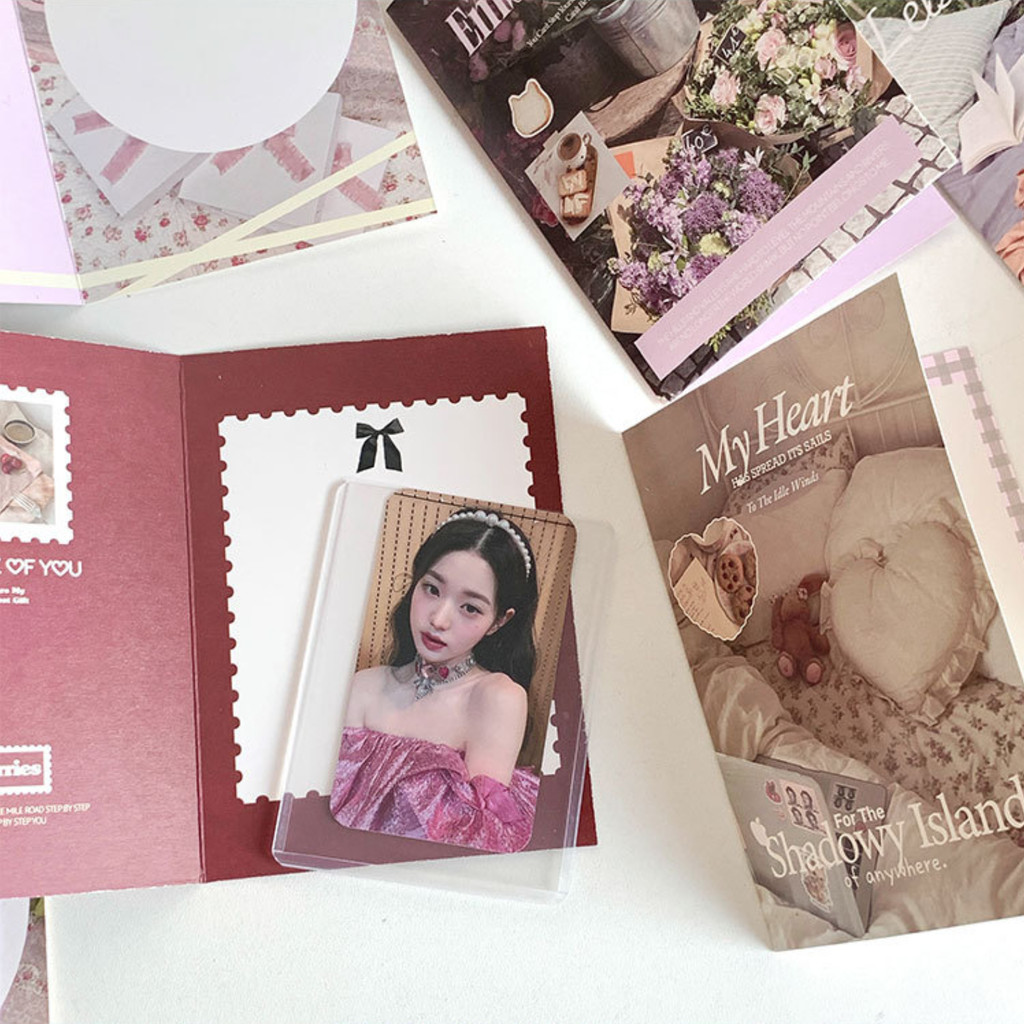 6 ชิ้น/เซ็ต Ins Love การ์ดอวยพร DIY Photocard บรรจุวัสดุของขวัญตัวอักษรตกแต่ง - รูปที่ 4