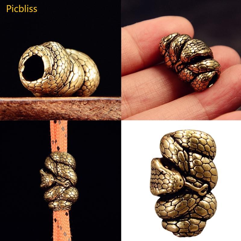 Picbliss Snake Beads - Perfect for Crafting Charms & Paracord Gear with Large Holes