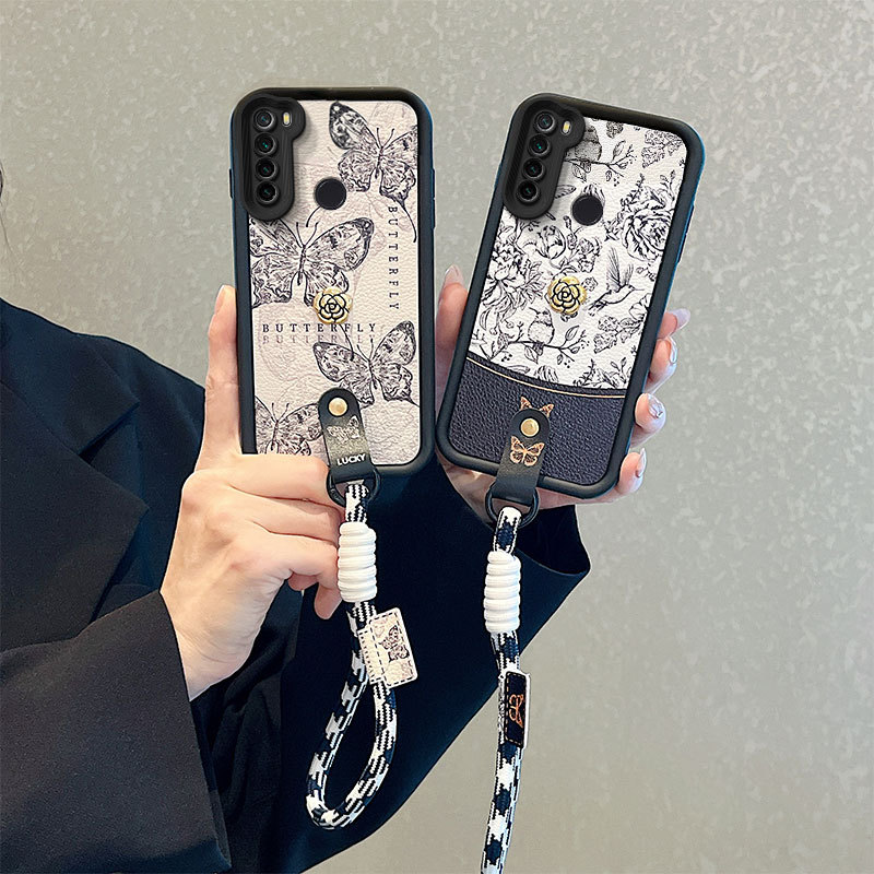 เคส Realme 5 เคส Realme 5i เคส Realme 6i เคส with a bracelet Flower Pattern เคส Cute Soft Phone เคส 