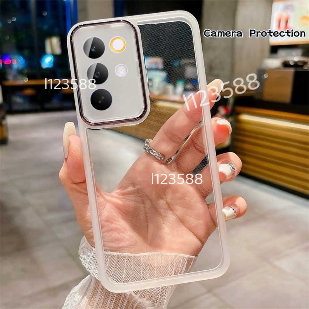 สําหรับ RealmeC85 5G สําหรับ Realme C85 Pro C 85 C85Pro 4G 5G 2025 เคสโทรศัพท์ Soft Clear Square Plated ฝาครอบซิลิโคนกรณีโปร่งใส