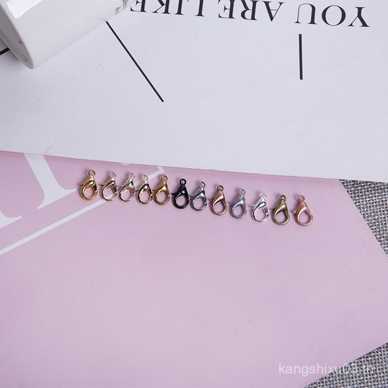 Lobster Clasp สร้อยข้อมืออุปกรณ์เสริมโลหะผสมสังกะสีเครื่องประดับสีการเก็บรักษากุ้งก้ามกรามสร้อยคอ Cl