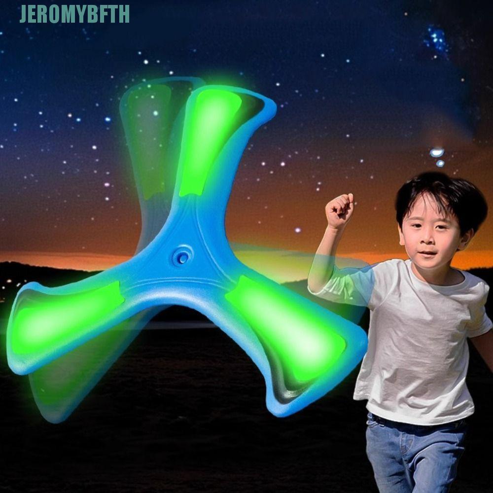 JEROMYBF ของเล่นบูมเมอแรงบิน, Noctilucent Profesional V Shaped Boomerang, Flying Discs Interactive Fast Catch Returning Funny Childrens Boomerang ของเล่นเด็ก Early Education