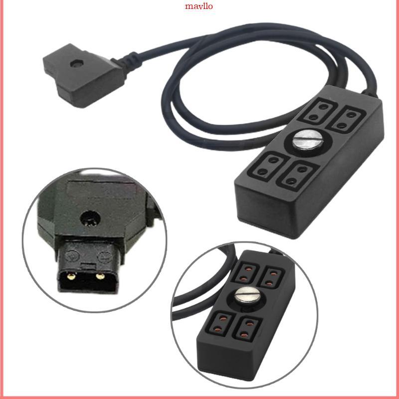 MAVLO D-tap Male to 4 Port Dtap Female Power Supply Adapter สําหรับอุปกรณ์หลายเครื่อง
