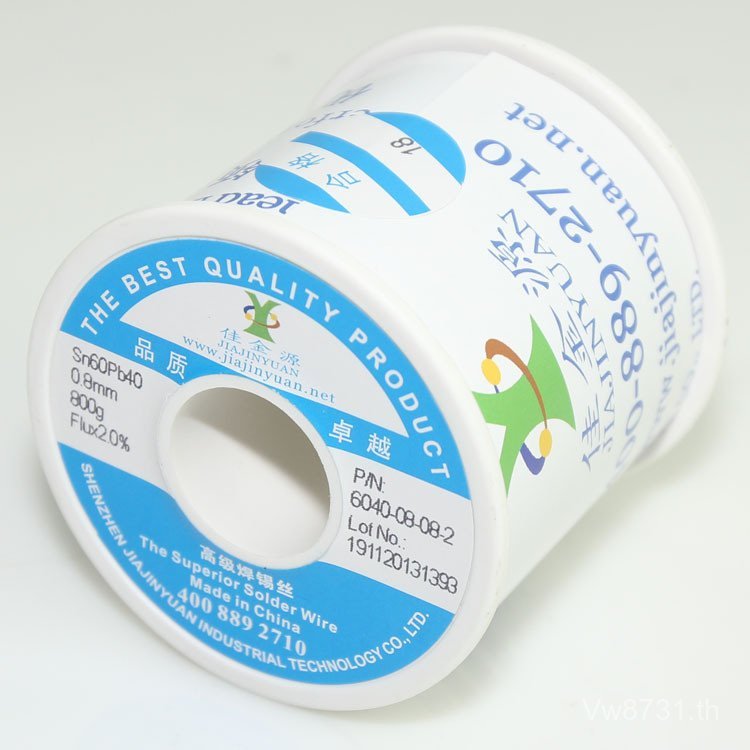 Sn60Pb40 Conservative Volume Solder Wire 1.0 มม.60 องศาดี Jinyuan Solder ใช้งานง่ายการเก็บรักษา HC8Y
