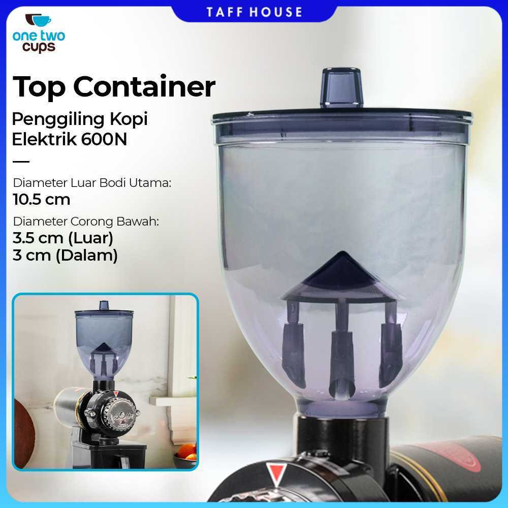 หนึ่งสองถ้วยอะไหล่ด้านบนภาชนะเครื่องบดกาแฟไฟฟ้า-600N