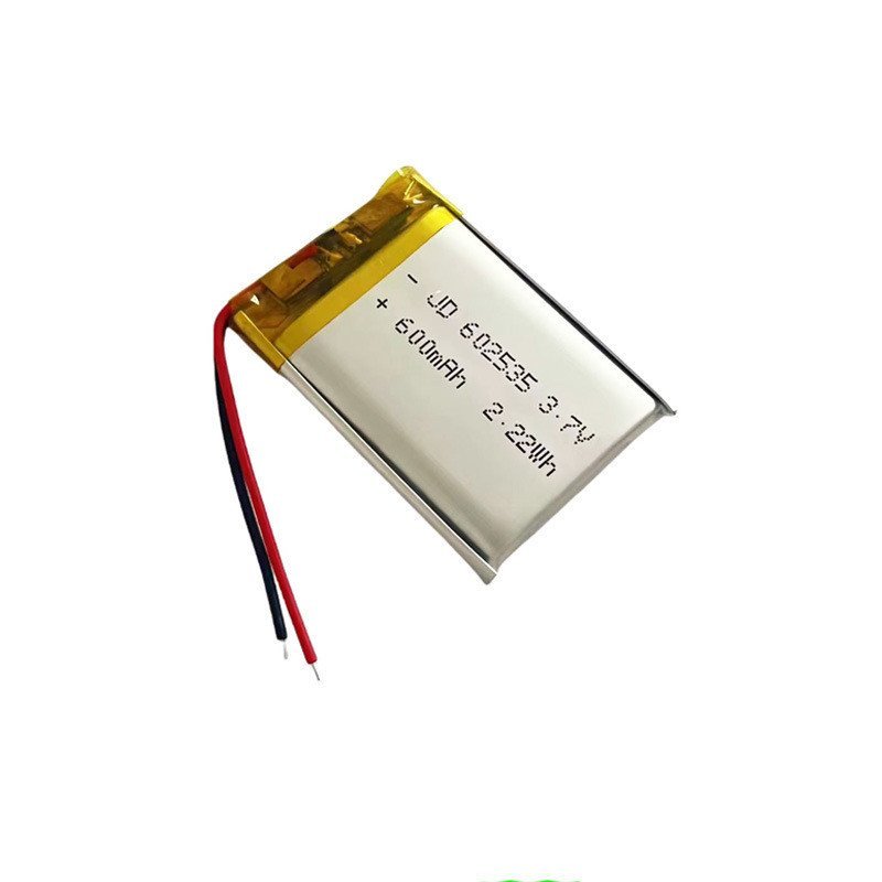 602535โพลีเมอร์แบตเตอรี่ลิเธียมเครื่องมือความงามแบตเตอรี่แบตเตอรี่ราคา 3.7