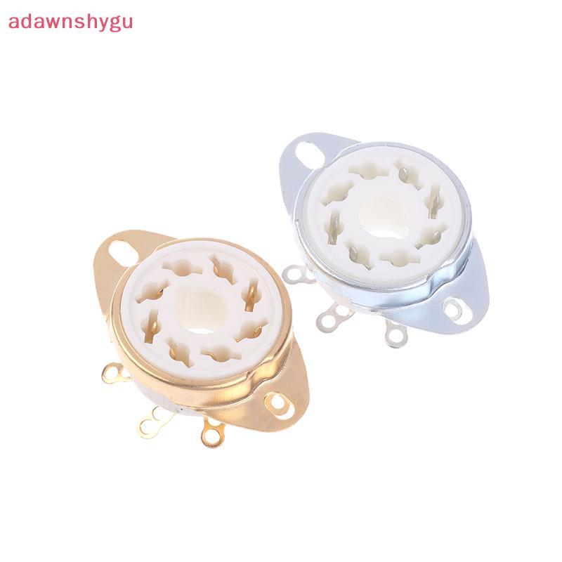 Adagu 1 PC 8Pin GZC8-Y-6 Octal ซ็อกเก็ตเซรามิควาล์วฐานแจ็คสําหรับ KT88/6550/EL34/6P6P/6V6/6N8P/6SN7 