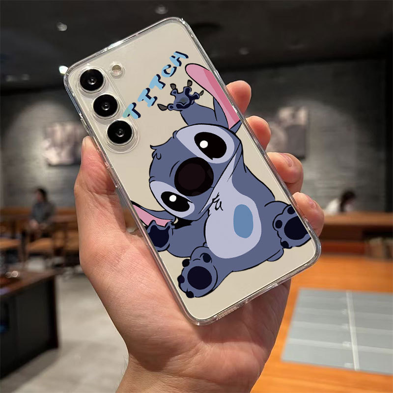 Fun Stitch เหมาะสําหรับเคสโทรศัพท์ SamsungA73 Samsung GalaxyS22 น่ารัก A03 กันกระแทก note20