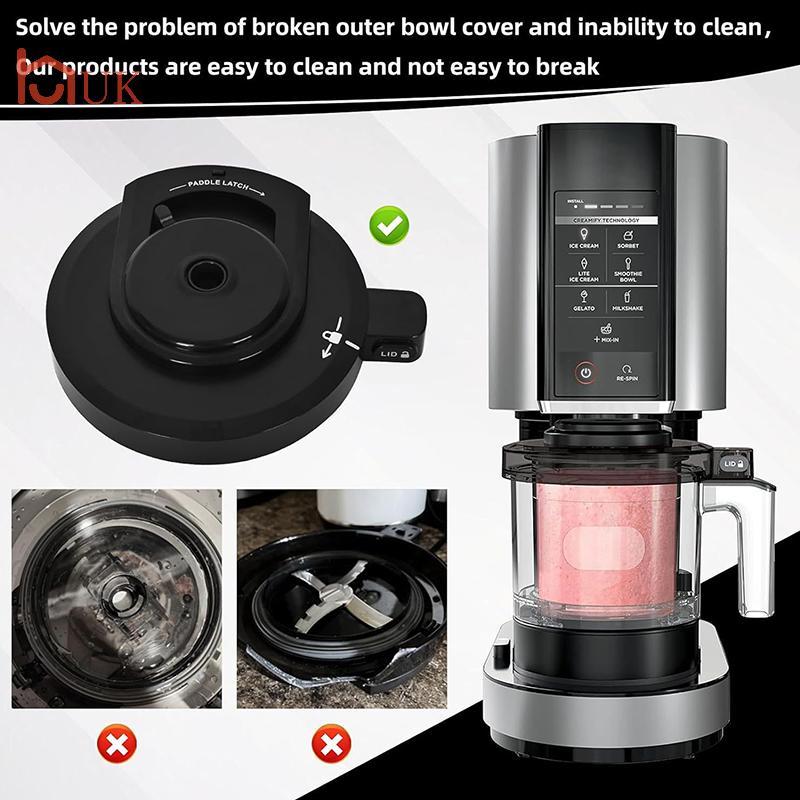 UK ฝาครอบชามด้านนอกสําหรับ Ninja NC301 เครื่องทําไอศกรีมเปลี่ยนฝาปิดใช้งานร่วมกับ NC299AMZ/NC301/NC3