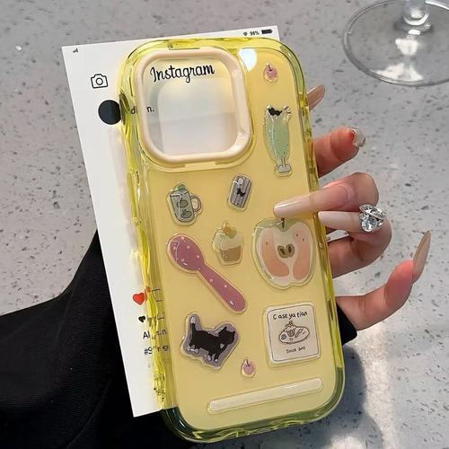 สติ๊กเกอร์ ตุ๊กตา ผลไม้ การ์ตูน แมว ขนม ที่ติดโทรศัพท์ เครื่องคอม เคสแท็บเล็ต ตัวติด น่ารัก ติดเคสสำหรับไอโฟน หลายรุ่น