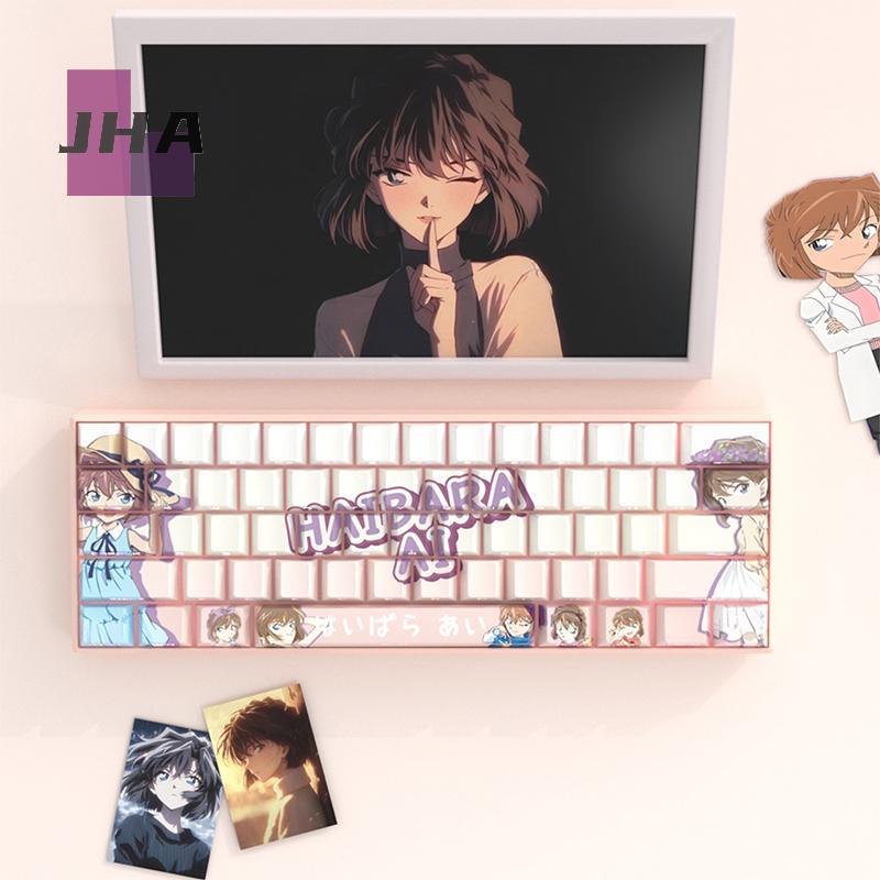 [JHA] 74 คีย์อะนิเมะ Anita Hailey ข้อความเหมือนกับการ์ตูนสไตล์คีย์บอร์ดแบบกลไกหมวกสําหรับ 61/68 Wott