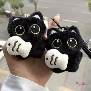YosunRui] ตุ๊กตาน่ารัก Big Eyed ตุ๊กตาสีดําจี้สาวกระเป๋าเป้สะพายหลังจี้ตุ๊กตากระเป๋าคู่พวงกุญแจโทรศัพท์ Charms กระเป๋าจี้อุปกรณ์เสริมใหม่