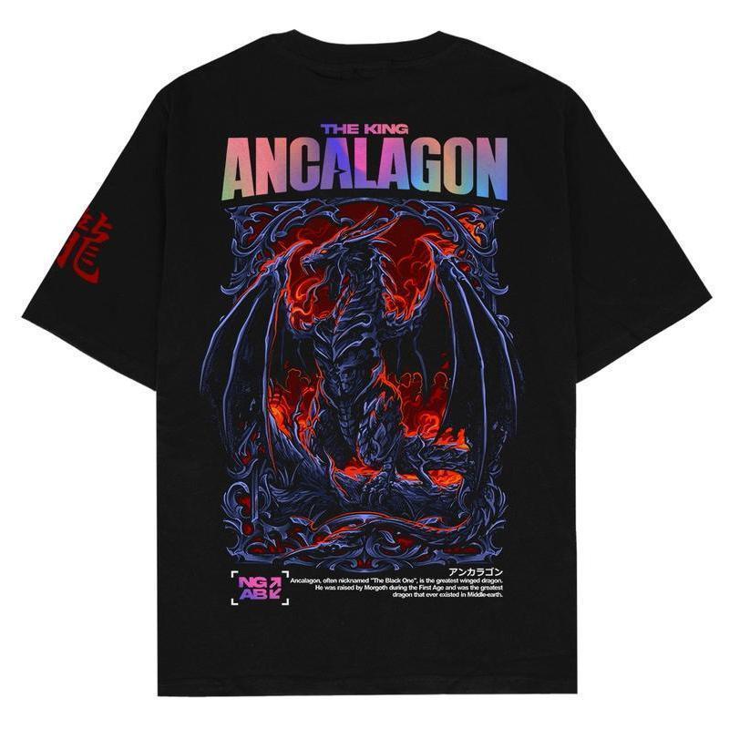 (แพคเกจประกอบด้วยเสื้อผ้าชิ้นเดียวเท่านั้น)NgabReflective Rainbow The King Ancalagon NB204 คอตตอนคอม