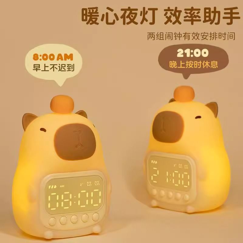 Kabara นาฬิกาปลุกส่งของขวัญวันเกิดแฟนแฟน High-End Niche Meaningful ห้องนอนข้างเตียง Night Light D