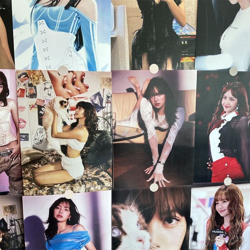 Lisa โปสเตอร์ Star BLACKPINK ตกแต่งห้องภาพโปสเตอร์ภายในสติ๊กเกอร์วอลเปเปอร์ติดผนัง/lsmp