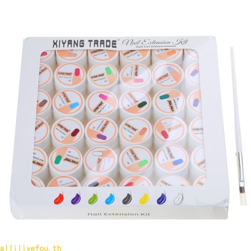 LIVE ชุดพร้อมแพ็คทุกสี Uv Led พิษ 36 สีชุด