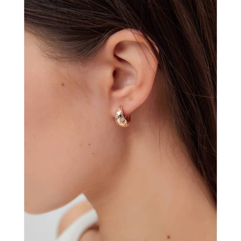 LULU Lamier 925 needle (ML-053) ต่างหู ก้านเงิน(S925)