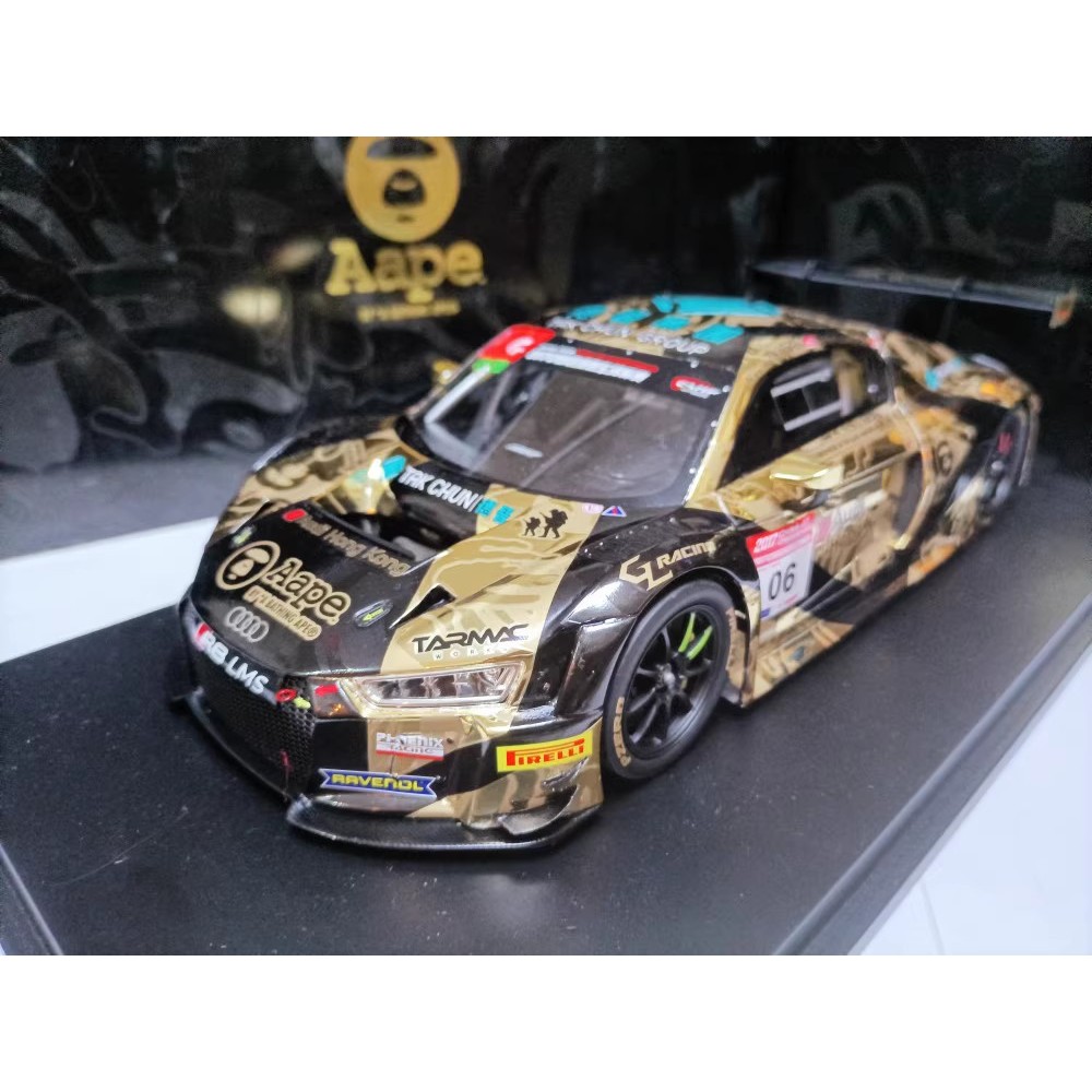 TarmacWorks 1 18 Audi Macau Cup Racing Model Audi R8 LMS 2015 AAPE Ape Man