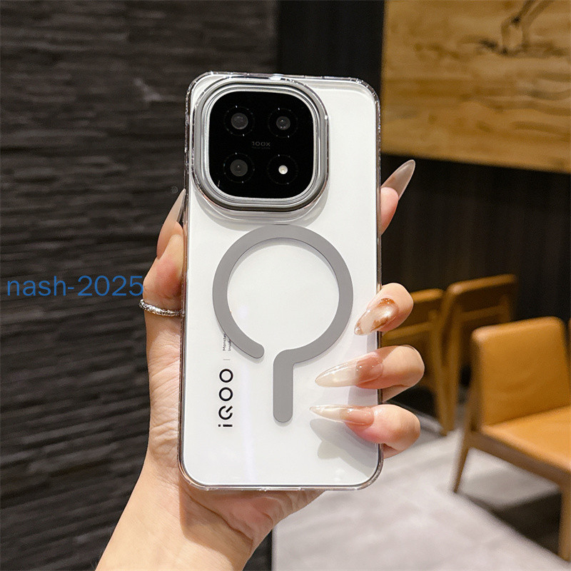 ปลอกสําหรับ vivo iQOO 15 vivo iQOO 13 การปรับแต่งเสน่ห์ที่ไม่ธรรมดา ผิวที่เป็นมิตรใส PC Backboard แม่เหล็กดูดกันกระแทกเคสโทรศัพท์ฝาหลัง