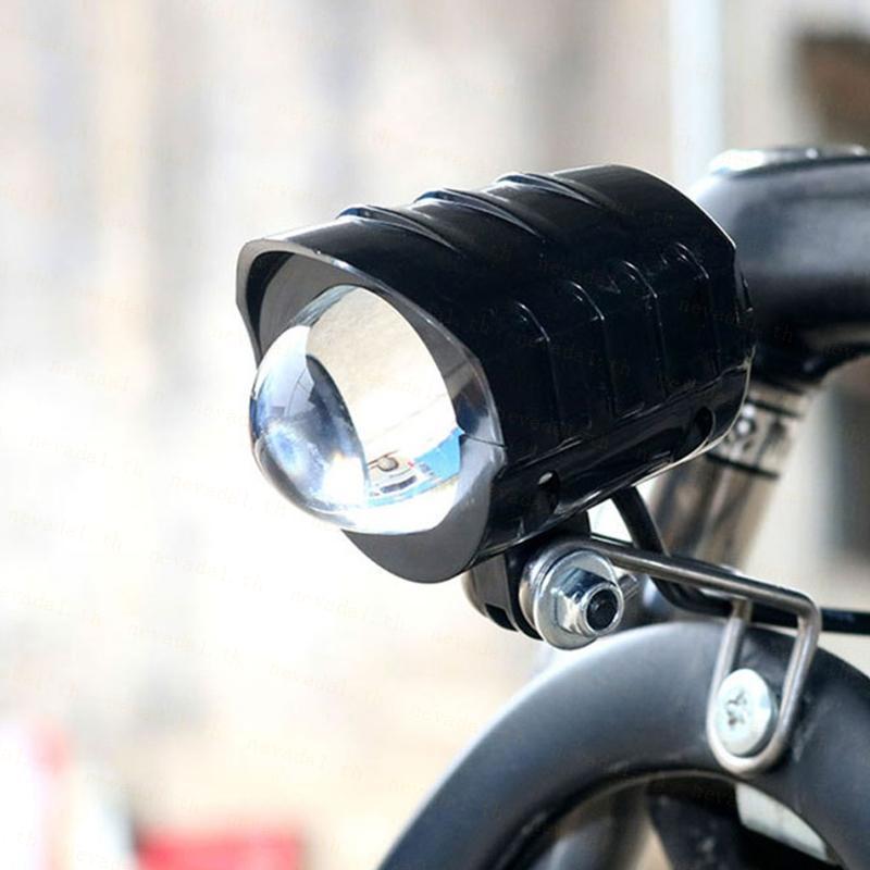 Electric Bike LED Front Light E-Bike  2 in 1 Waterproof Horn Headlight