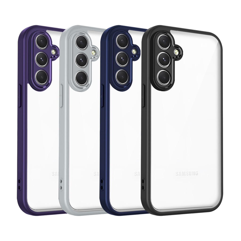 เคส Samsung A34 5G ปลอกหรูหราโปร่งใสFrostedสําหรับ Samsung Galaxy A34 5G เคสโทรศัพท์