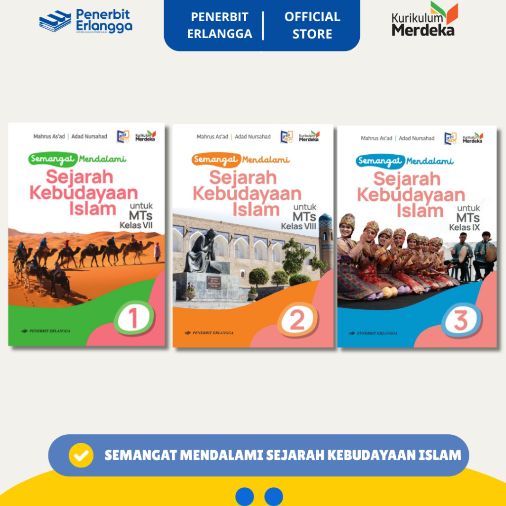 [Erlangga] ประวัติศาสตร์ความลึกของวัฒนธรรมอิสลาม Mts Class 7 8 9 หลักสูตรอิสระ