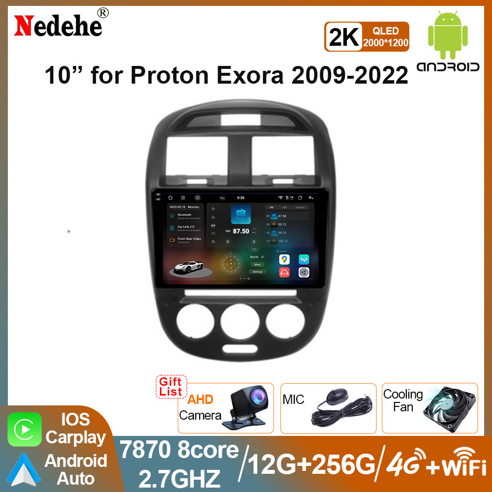 7870 2.7GHZ CPU/ 7862 (Proton Exora 2009-2022) 10 "Android 2-DIN Carplay 2k QLED 360 DSP DTS YouTube