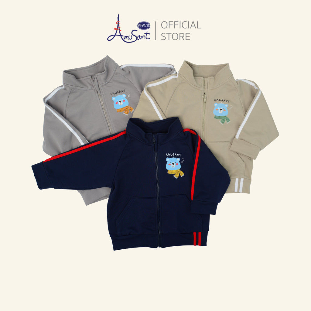 Amusant by Enfant เสื้อกันหนาวแจ็คเก็ตเด็ก  (มีซิปหน้า) EH2N52