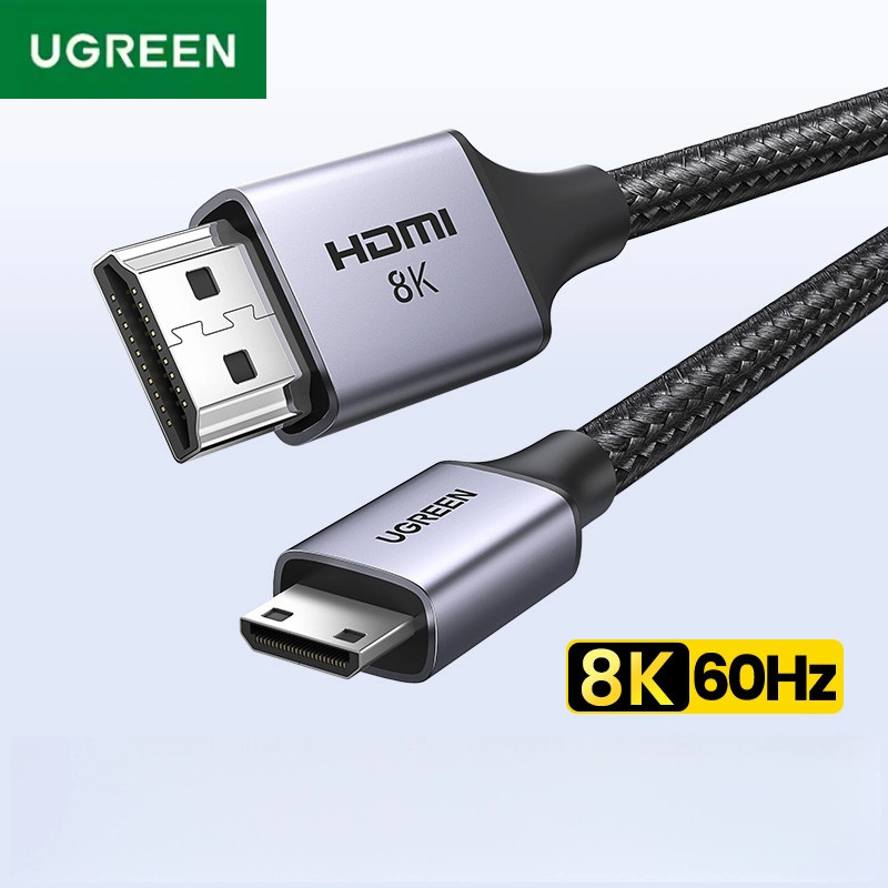 UGREEN Mini HDMI-ใช้งานร่วมกับสาย HD 8K/60Hz สําหรับ Raspberry Pi Zero Graphic Video Camera กล้องวิด