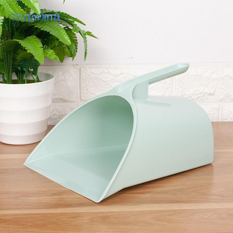 [แชมจินอา] ที่ตักขยะพลั่วทําความสะอาดแบบใช้ซ้ําได้น้ําหนักเบาสําหรับห้องครัวฟาร์มในครัวเรือน - รูปที่ 7