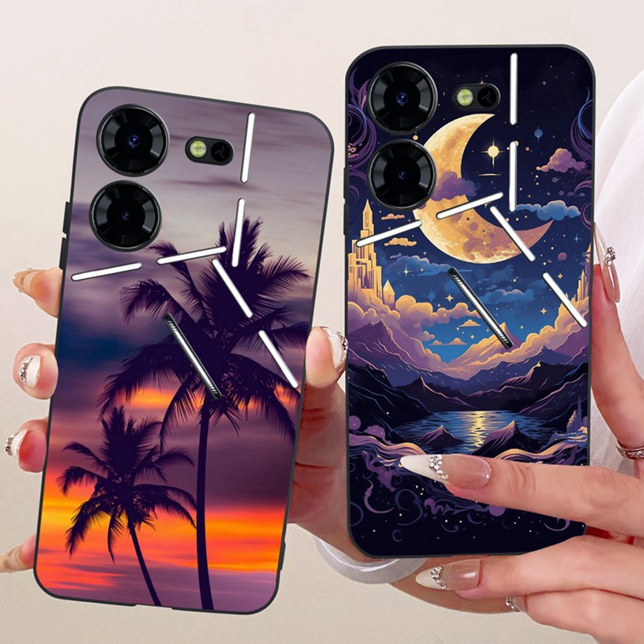 สําหรับ Tecno Pova 5 Pro 5G กรณีหรูหราทาสีซิลิโคนอ่อนนุ่มเคสโทรศัพท์สําหรับ Tecno Pova5 Pova 5Pro Bu