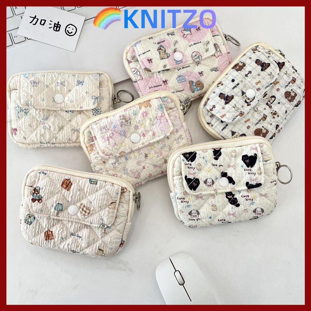KNITZO กระเป๋าใส่เหรียญ มัลติฟังก์ชันสำหรับเก็บของ ออกแบบน่ารัก พกพาสะดวก