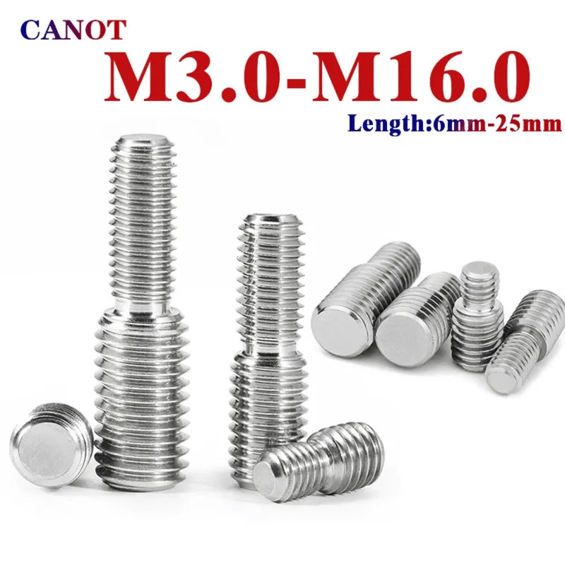 M3 M4 M5 M6 M8 M10 M12 M14 M16-M20 Thread Adapter Male to Male Bolts 304 Stainless Steel Conversion 