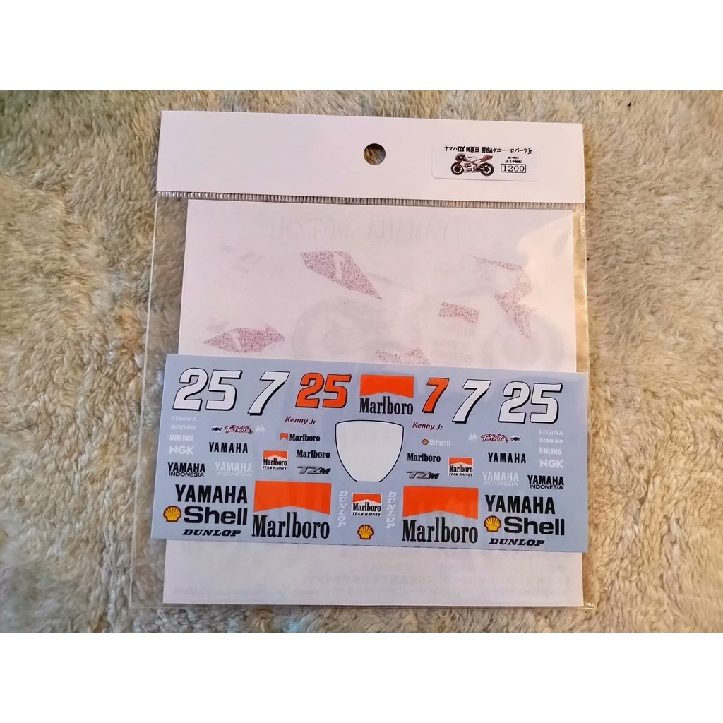 MuseumCollection สติกเกอร์น้ํา TZ250M Marlboro รุ่นดอกไม้อุปกรณ์เสริม Tamiya 14064 14067 ยี่ห้อใหม่ 