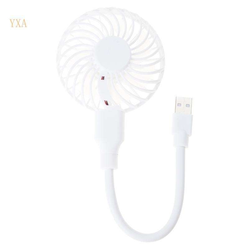 YXA ยืดหยุ่นคอ USB พัดลมขนาดเล็กพร้อมสวิตช์ควบคุมปรับมุมสําหรับโต๊ะคอมพิวเตอร์ห้องพักหอพัก Camping T