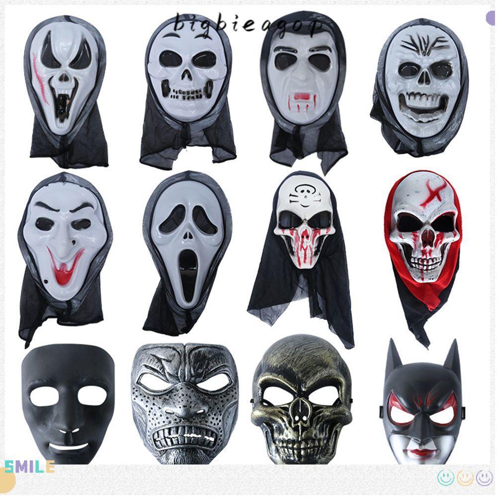 BIGBAEEP Ghost 2021 ชุดฮาโลวีนคอสเพลย์ Prop Face