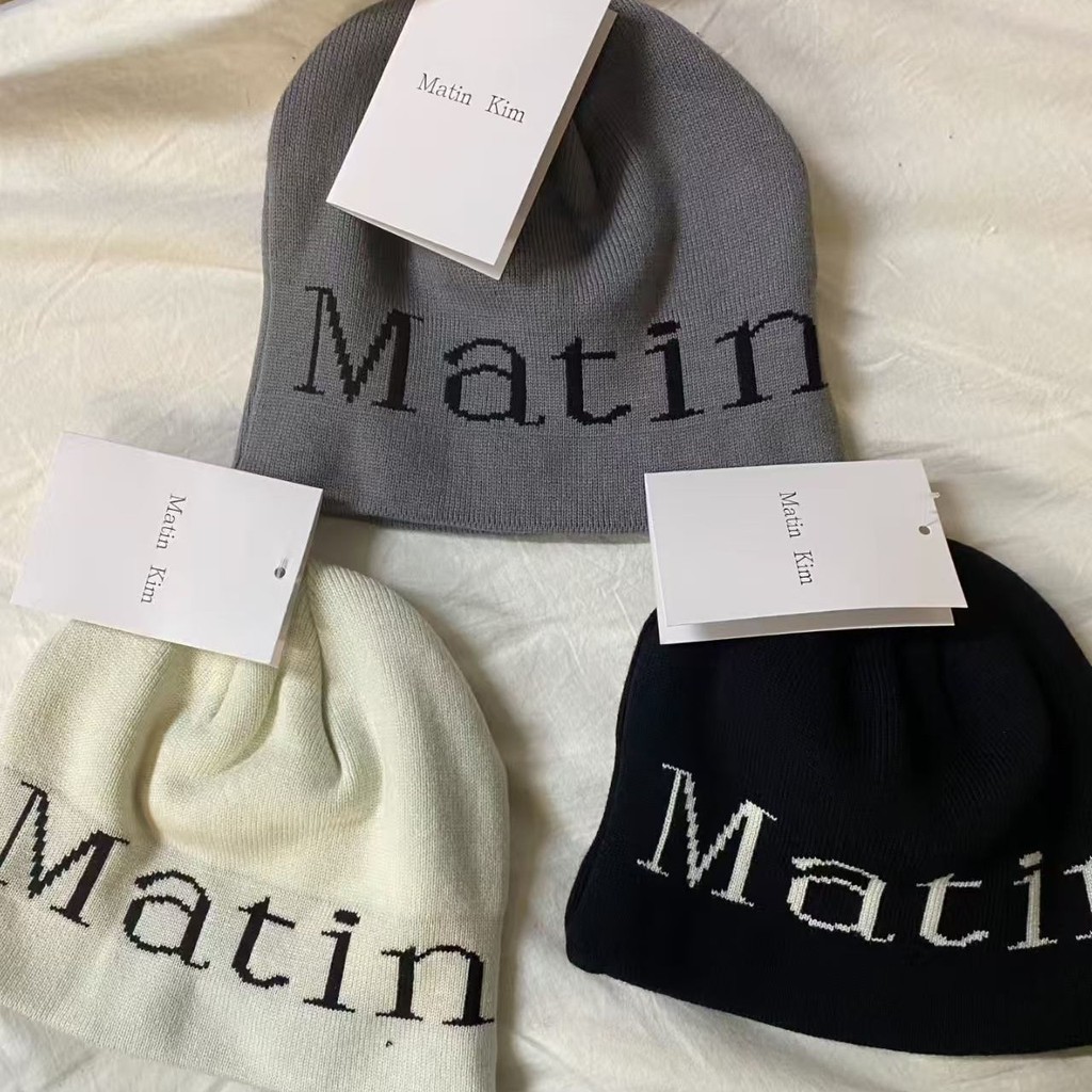 หมวกถักลายขนสัตว์สไตล์เกาหลีคุณภาพสูงจาก_matin kim