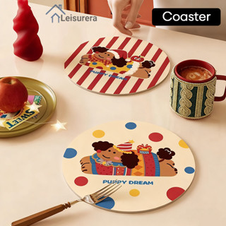 LAการ์ตูนความร้อนหม้อเสื่อบ้านทนความร้อนถ้วยเสื่อดูดซับแผ่นร…