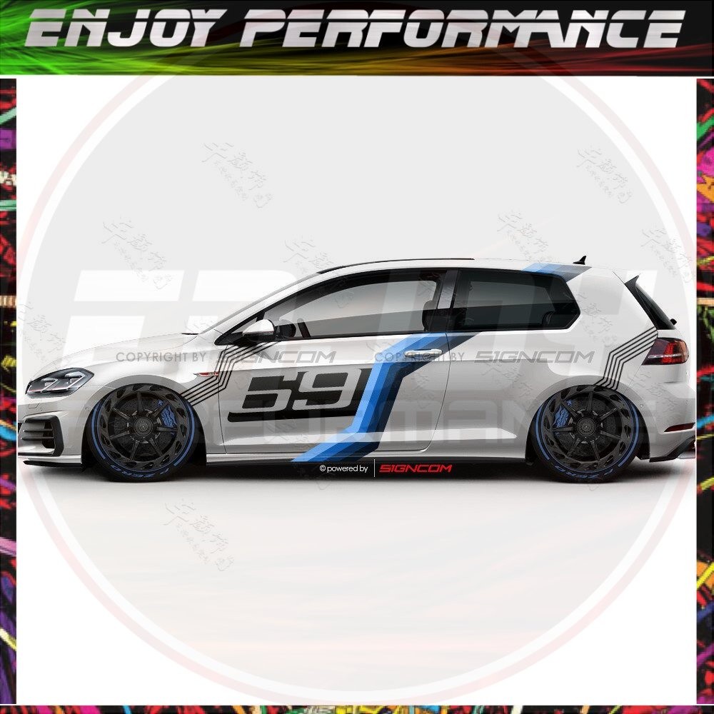 JDM สติกเกอร์รถรายละเอียดภายนอกสติกเกอร์รถสําหรับ Ford Focus 2 3 1 MK2 MK3 MK1 Suzuki Swift Racing D