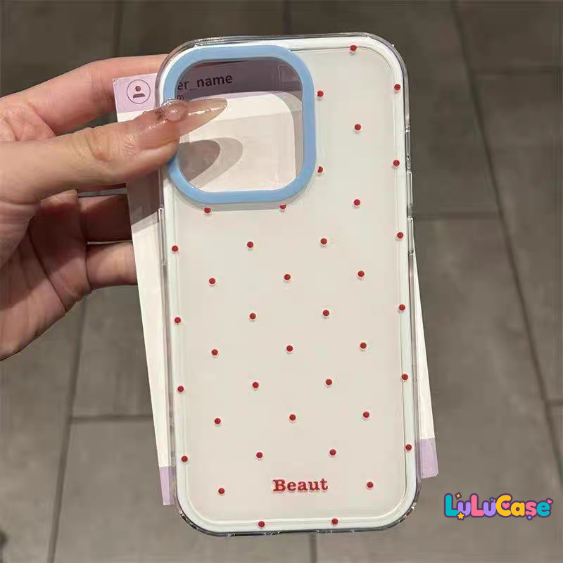 เคสไอโฟน Redmi Note 12 14 11 13 11S 10 8 Pro Plus 13C 14C 12C 9C 12 10C 9T 9A A1 POCO C75 C61 ปก IMD ลายจุดหวานสด
